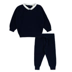 Boys Knit Sweater with Boat Collar