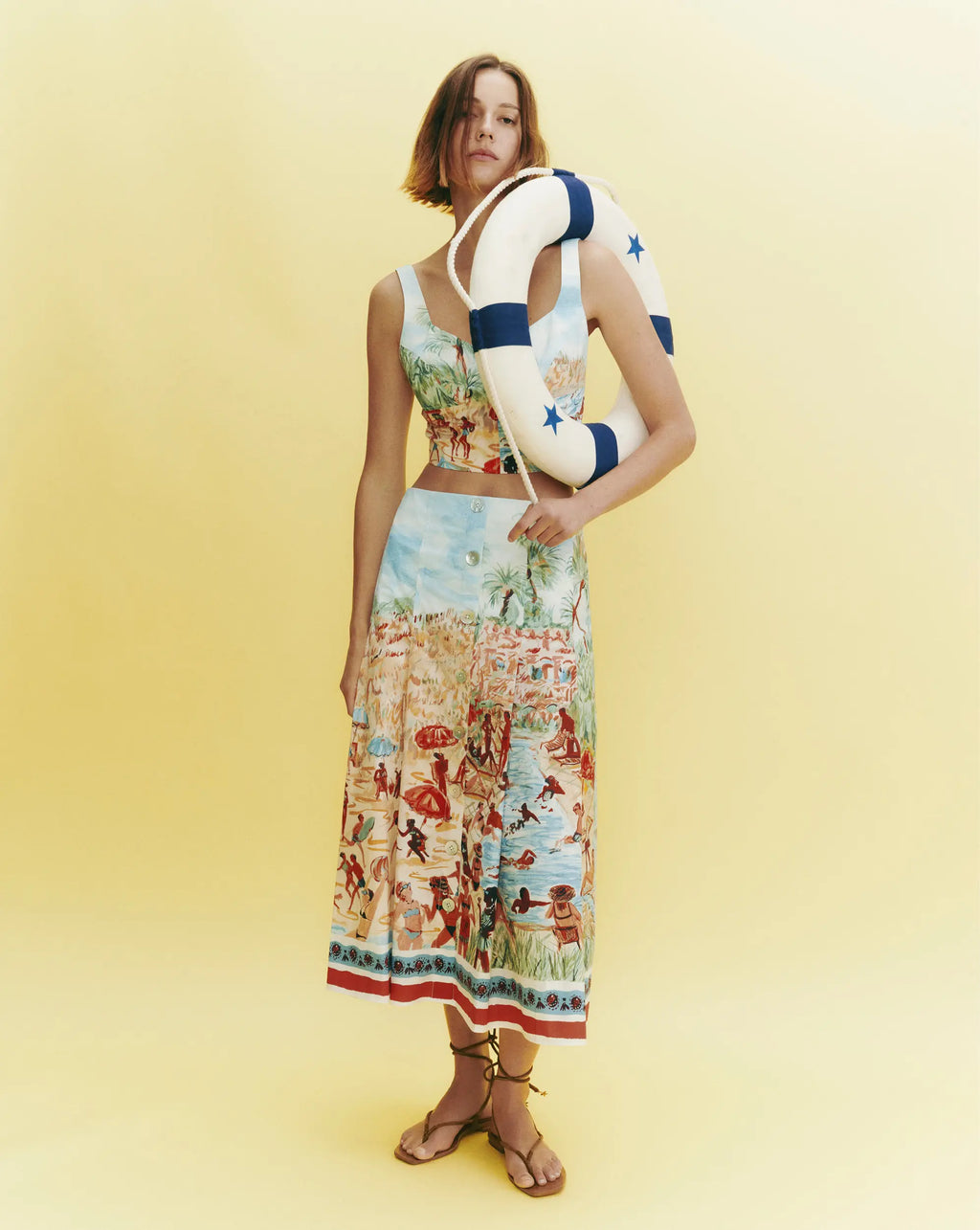 Fynnley Printed Midi Skirt