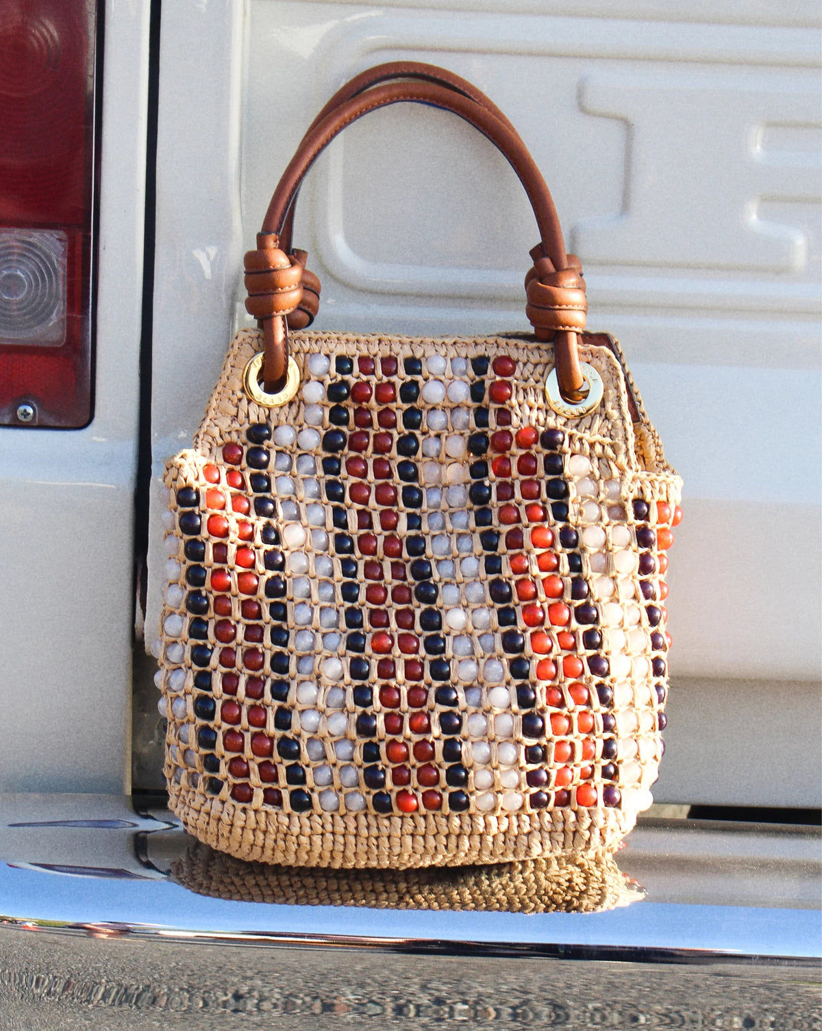 Small Beaded Veronica Beard Slouch Bag