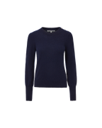 Nelia Cashmere Pullover | Button Accent