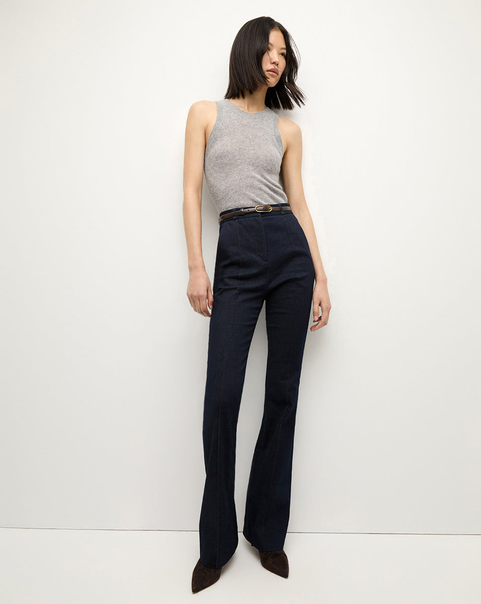 Pantalon en jean Gracie à ceinture