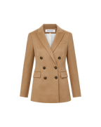 Ellette Italian Camel Hair Dickey Jacket