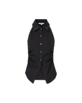 Regina Sleeveless Button-Down Shirt