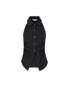 Regina Sleeveless Button-Down Shirt
