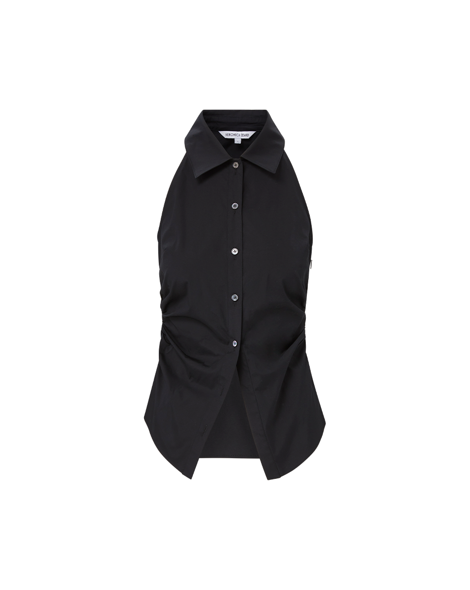 Regina Sleeveless Button-Down Shirt