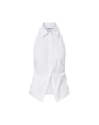 Regina Sleeveless Button-Down Shirt