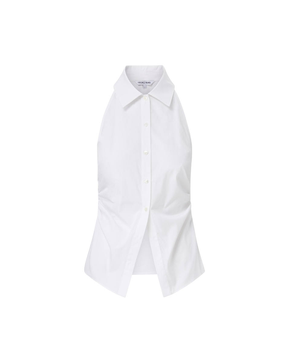 Regina Sleeveless Button-Down Shirt