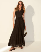 Alina Eyelet Maxi Dress - Famous | Online Store