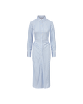 Robe-chemise midi en soie Lex