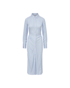 Robe-chemise midi en soie Lex