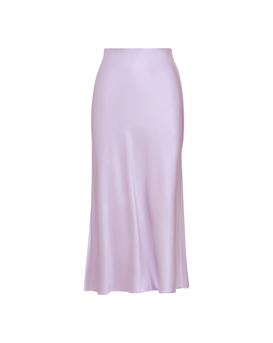 Clover Stretch-Silk Slip Skirt