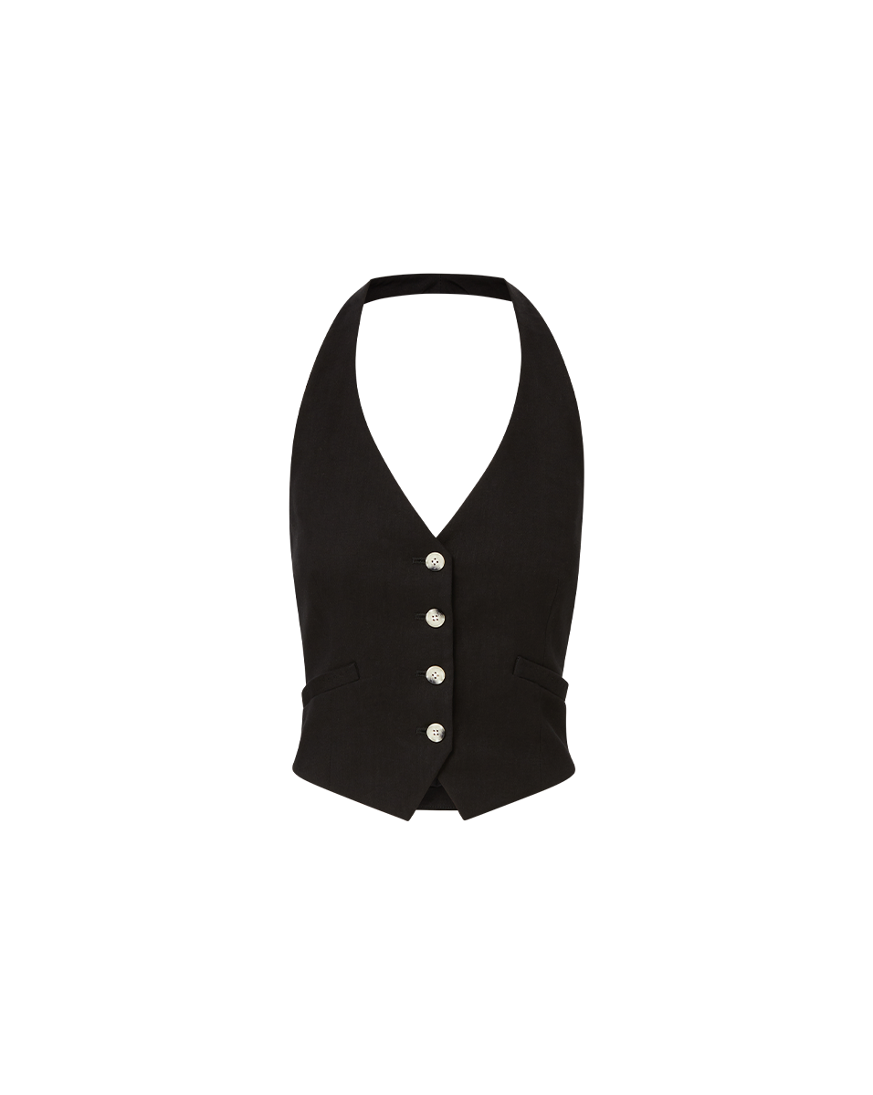 Arabella Stretch-Linen Vest