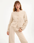 Andrea Metallic Tweed Jacket - Famous | Online Store