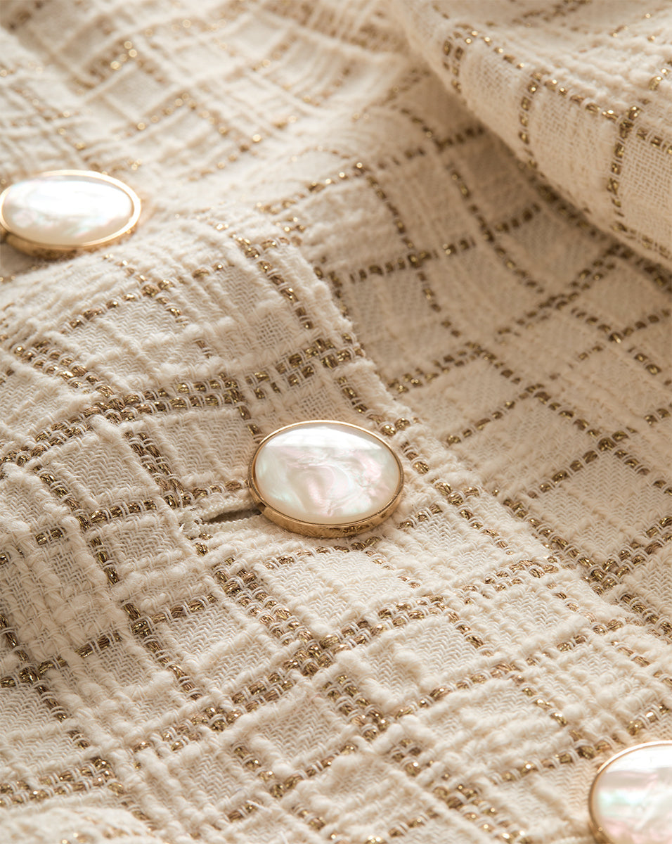 Andrea Metallic Tweed Jacket - Famous | Online Store
