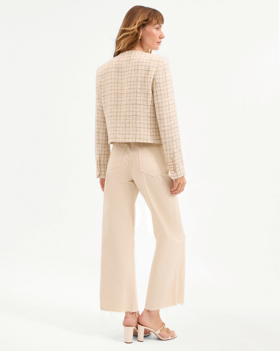 Andrea Metallic Tweed Jacket - Famous | Online Store