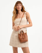 Robe en tweed métallisé Bridgitte