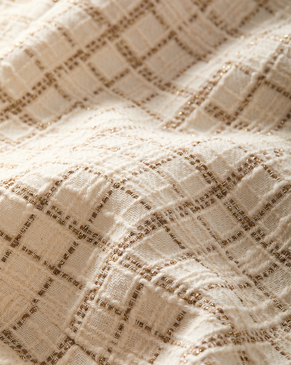 Robe en tweed métallisé Bridgitte
