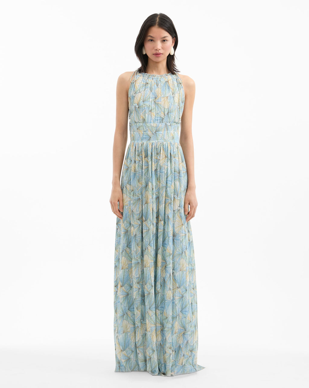 Robe longue plissée Yardley
