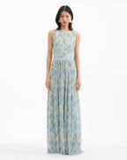 Robe longue plissée Yardley