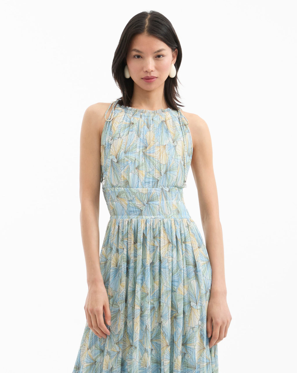 Robe longue plissée Yardley