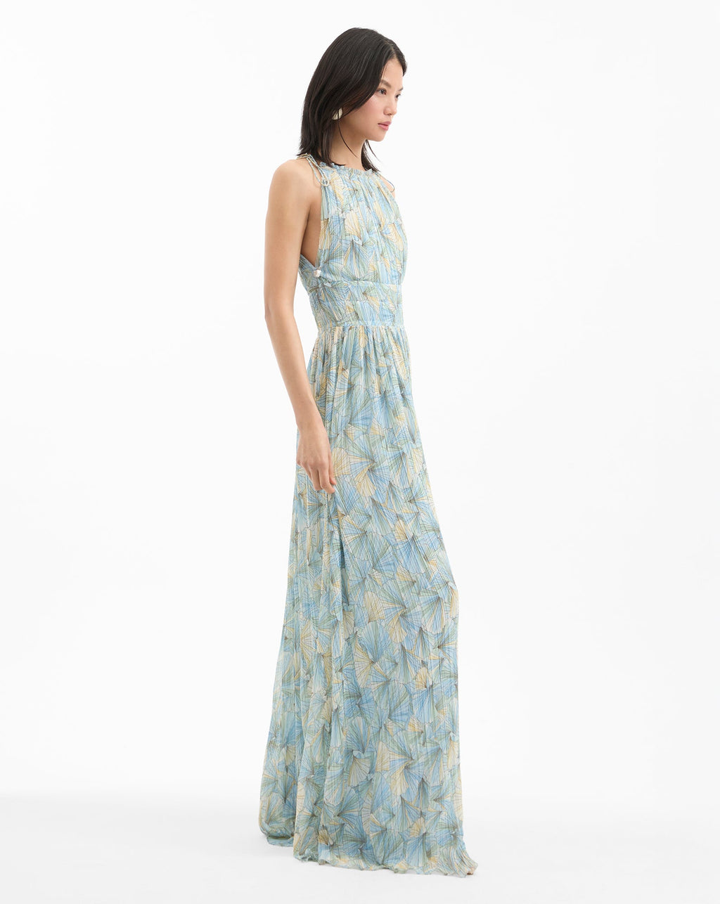 Robe longue plissée Yardley
