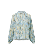 Fennel Pleated Button-Down