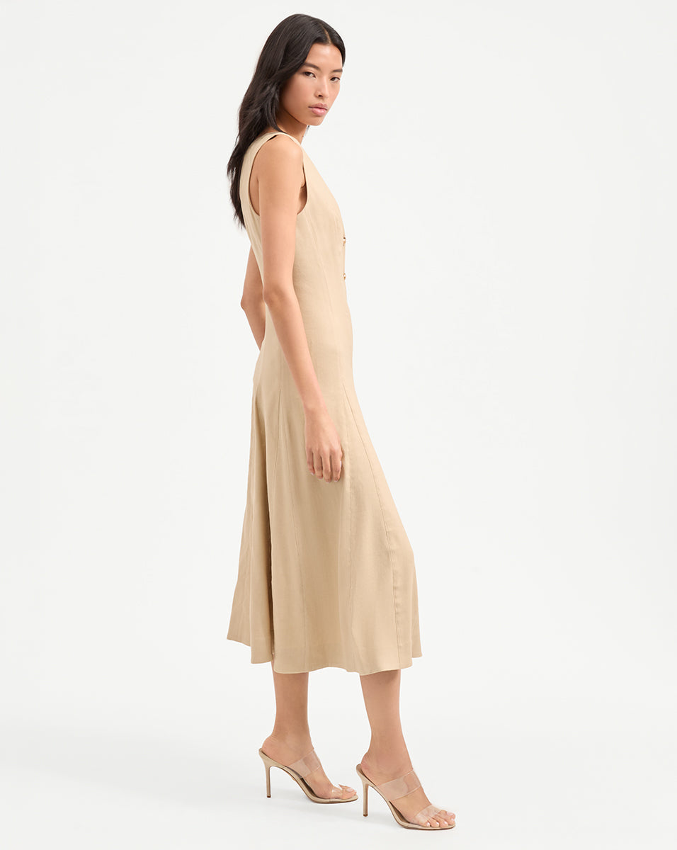 Robe midi plissée Lou