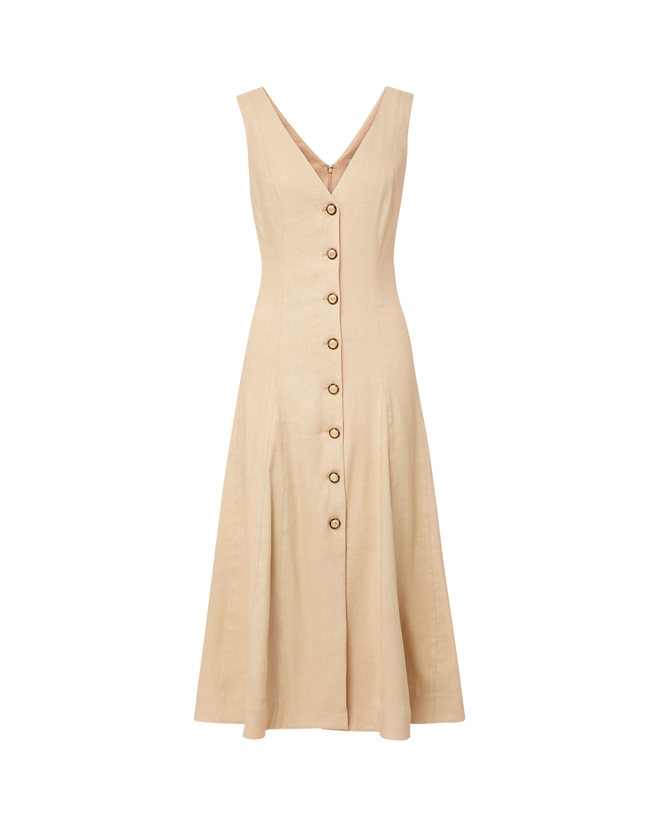 Lou Pleated Midi Dress