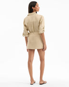 Alvara Stretch-Linen Skort - Famous | Online Store