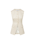 Gilet Lois à imprimé doré