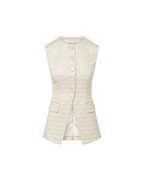 Gilet Lois à imprimé doré