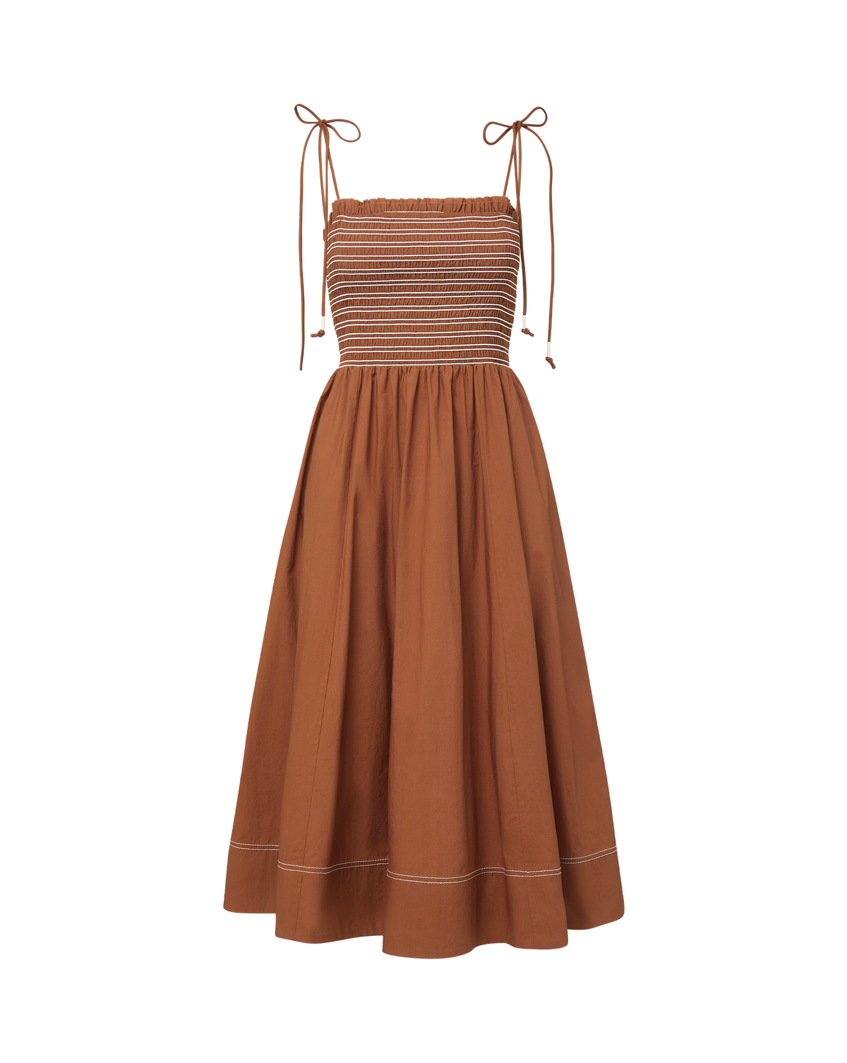 Kaela Smocked Midi Dress