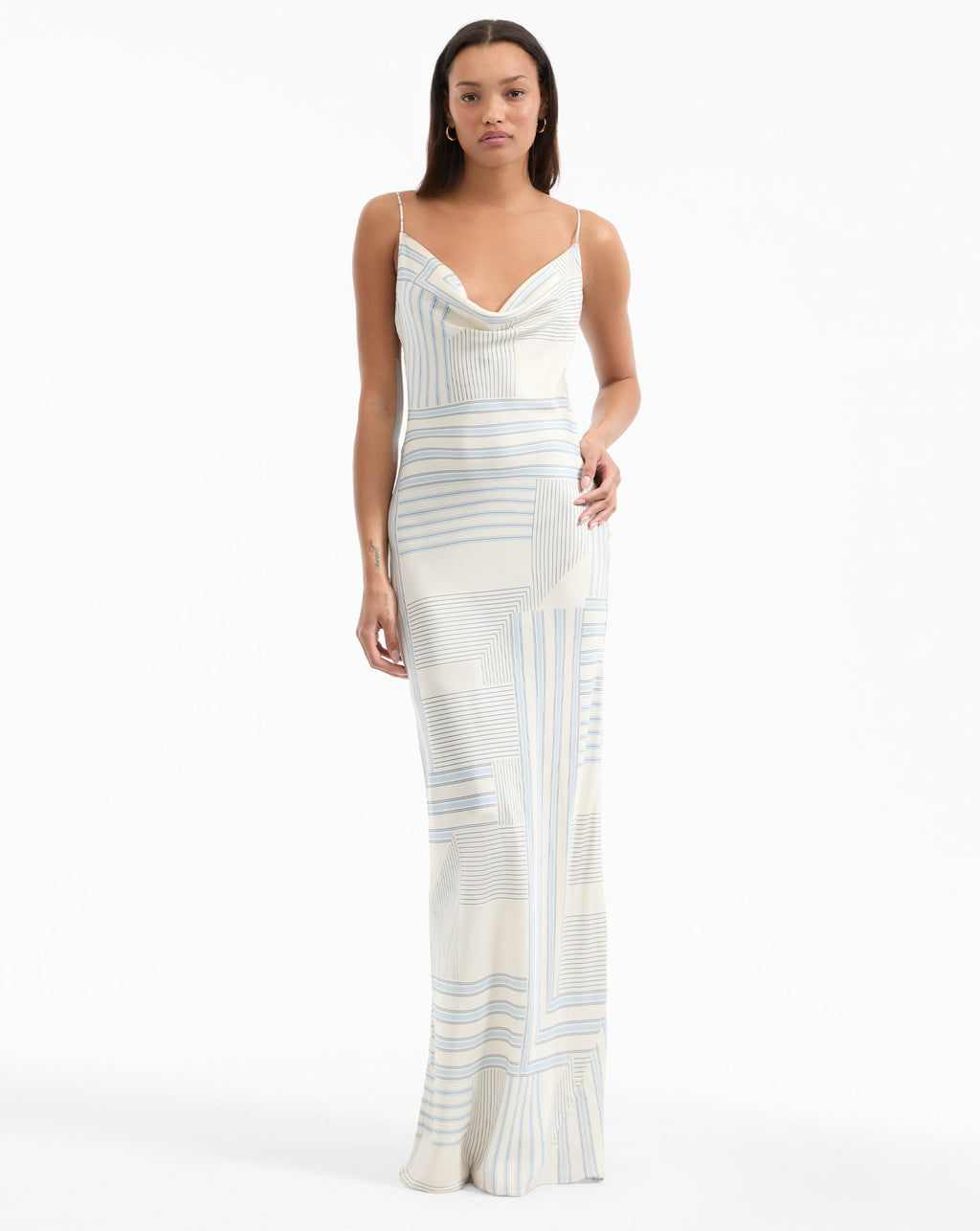 Robe longue Madison en satin
