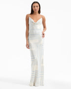 Robe longue Madison en satin