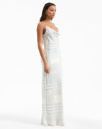 Robe longue Madison en satin