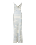Robe longue Madison en satin