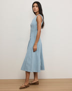 Robe midi plissée Lou