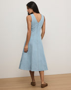 Robe midi plissée Lou