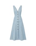 Robe midi plissée Lou