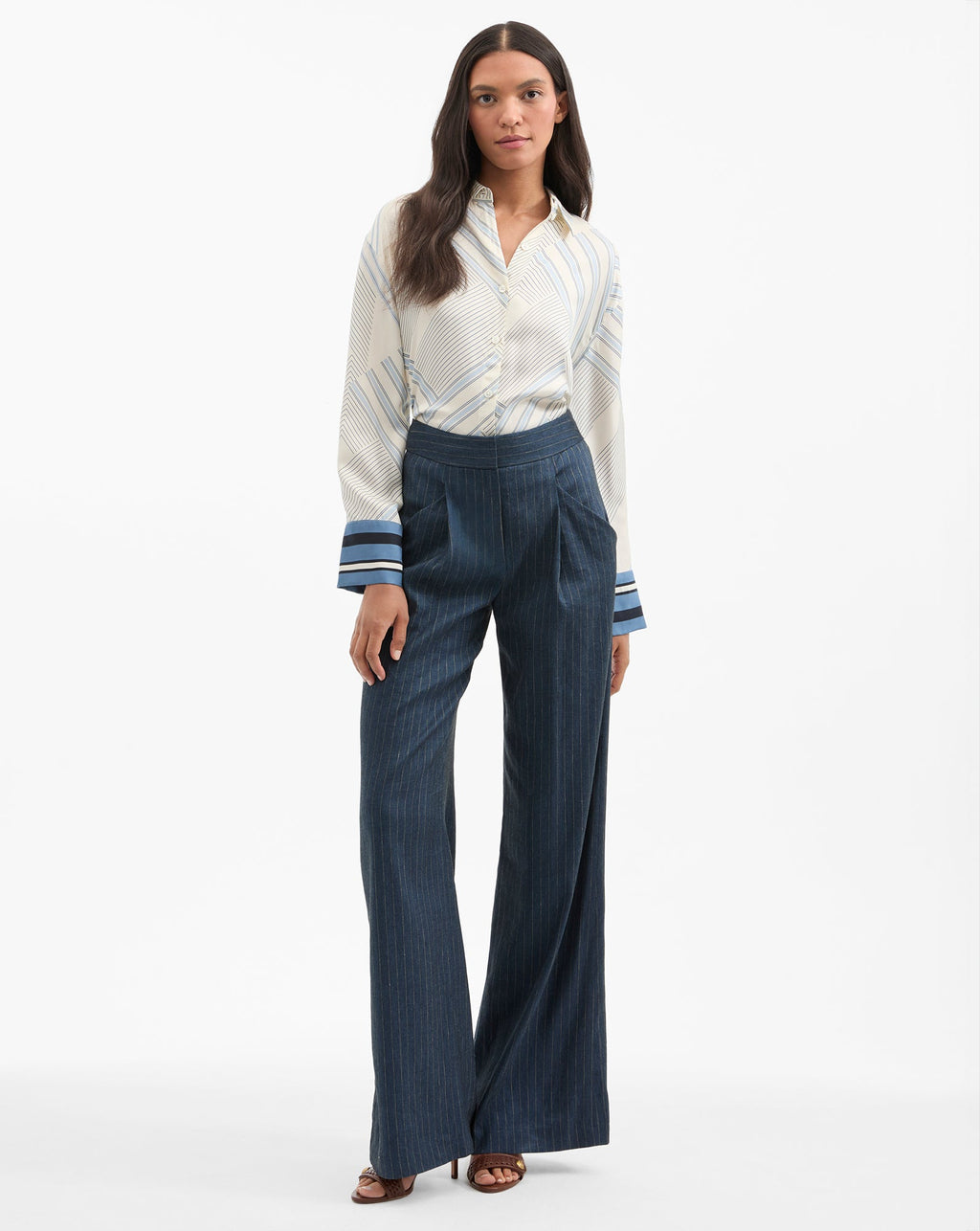Pantalon Rimini ample à rayures