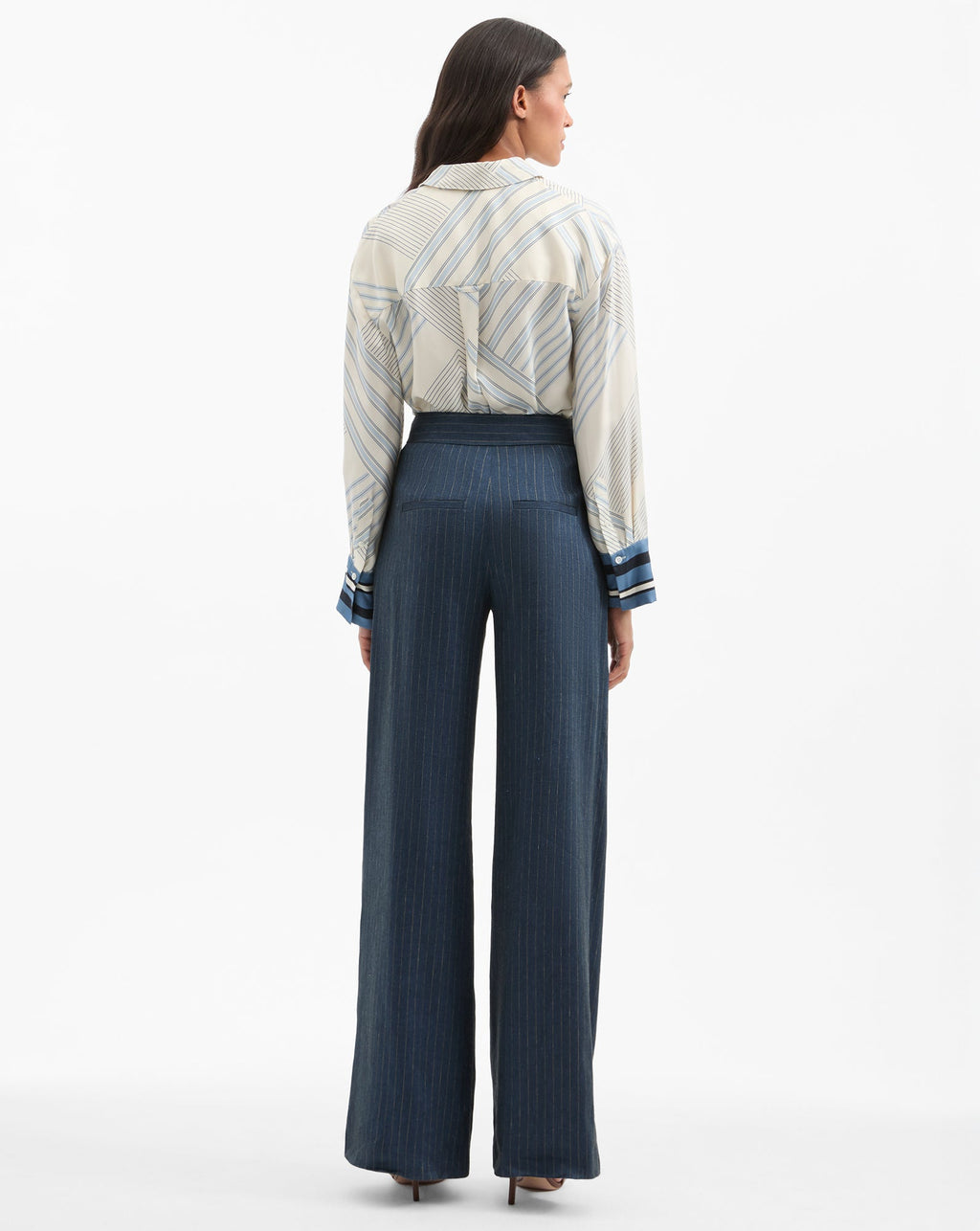 Pantalon Rimini ample à rayures