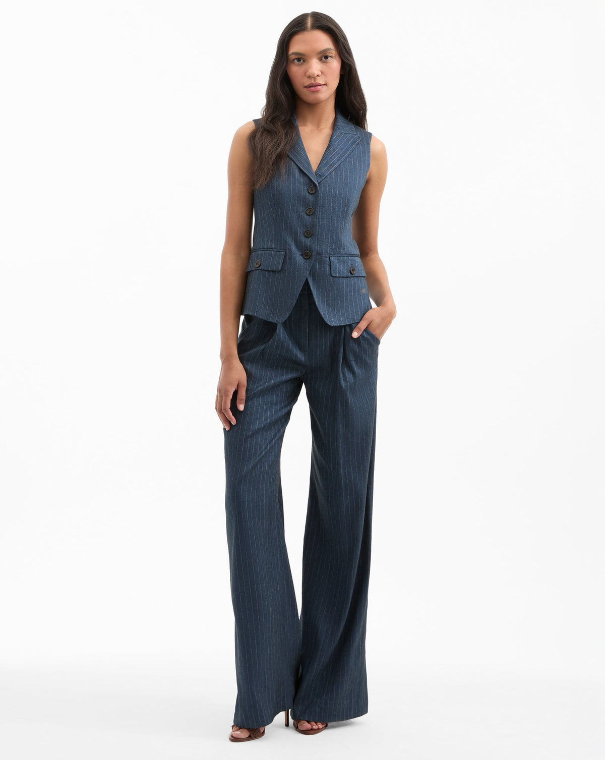 Pantalon Rimini ample à rayures