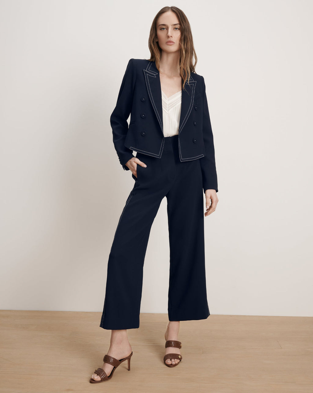 Pantalon Ellin coupe large écourtée