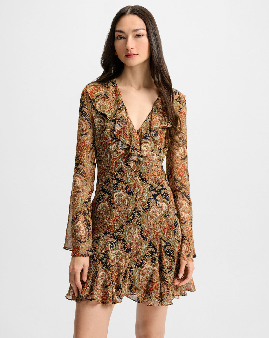 Adrienne Silk Mini Dress - Famous | Online Store