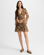 Adrienne Silk Mini Dress - Famous | Online Store