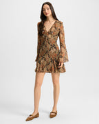 Adrienne Silk Mini Dress - Famous | Online Store