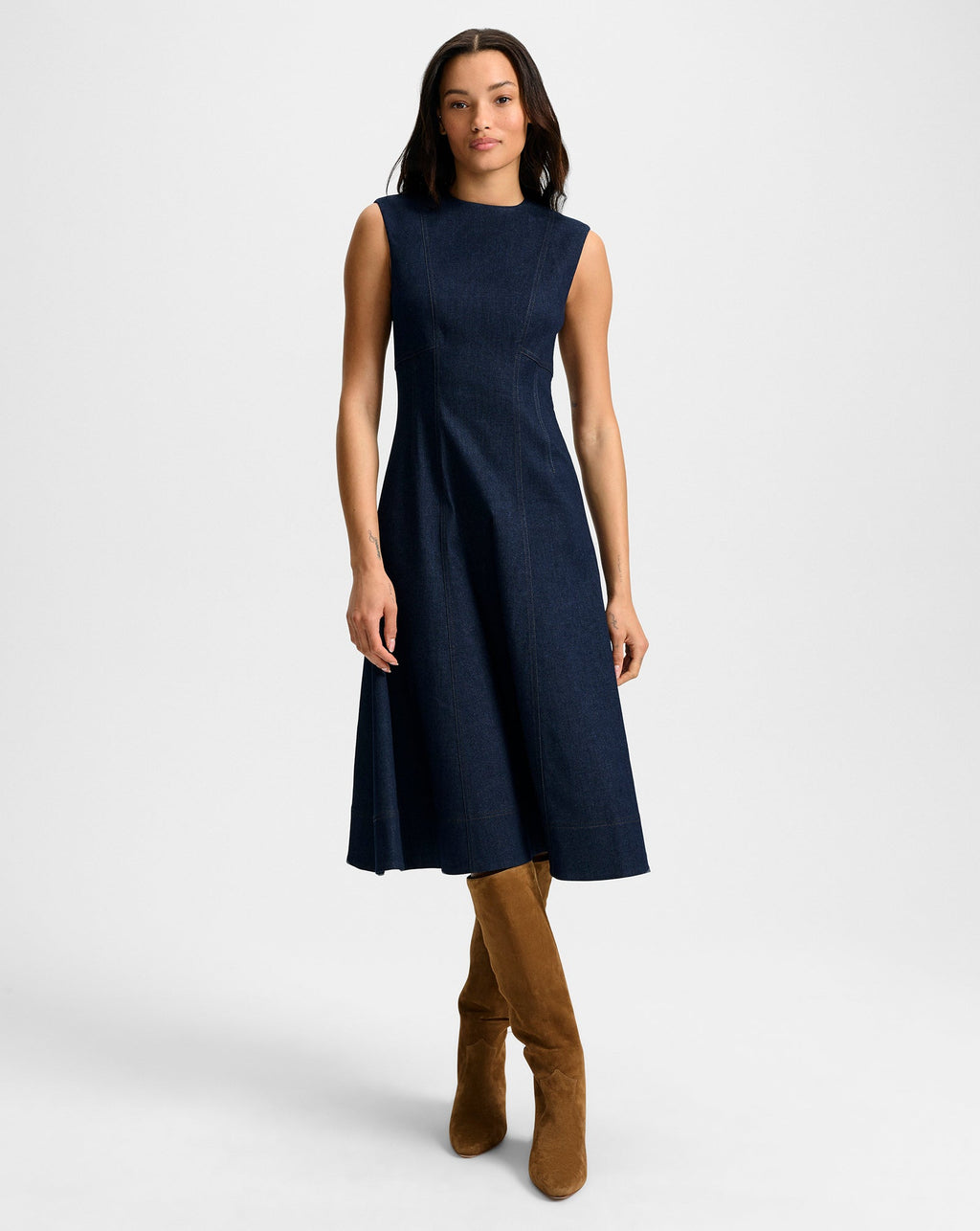 Robe midi en jean Dulce