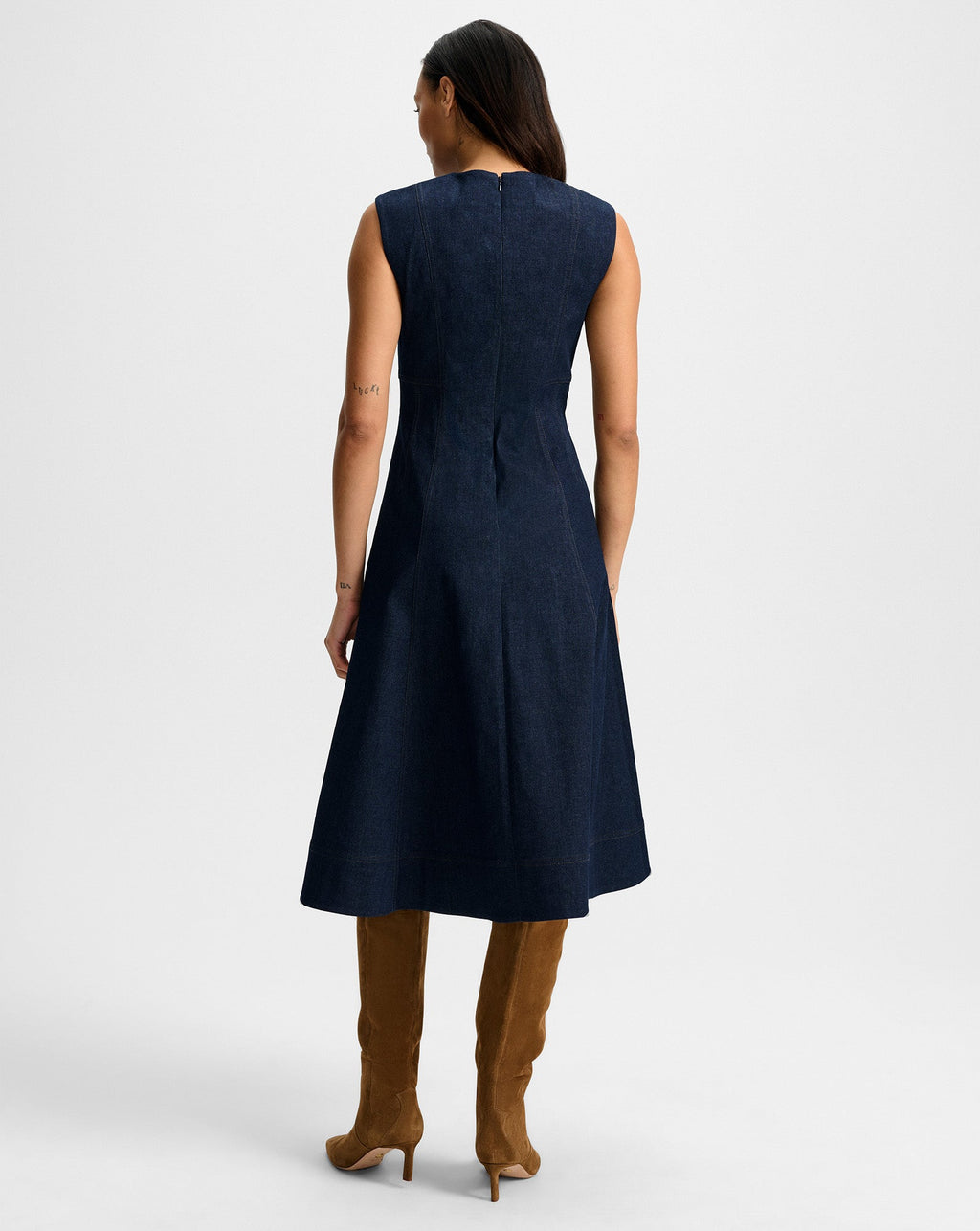 Robe midi en jean Dulce