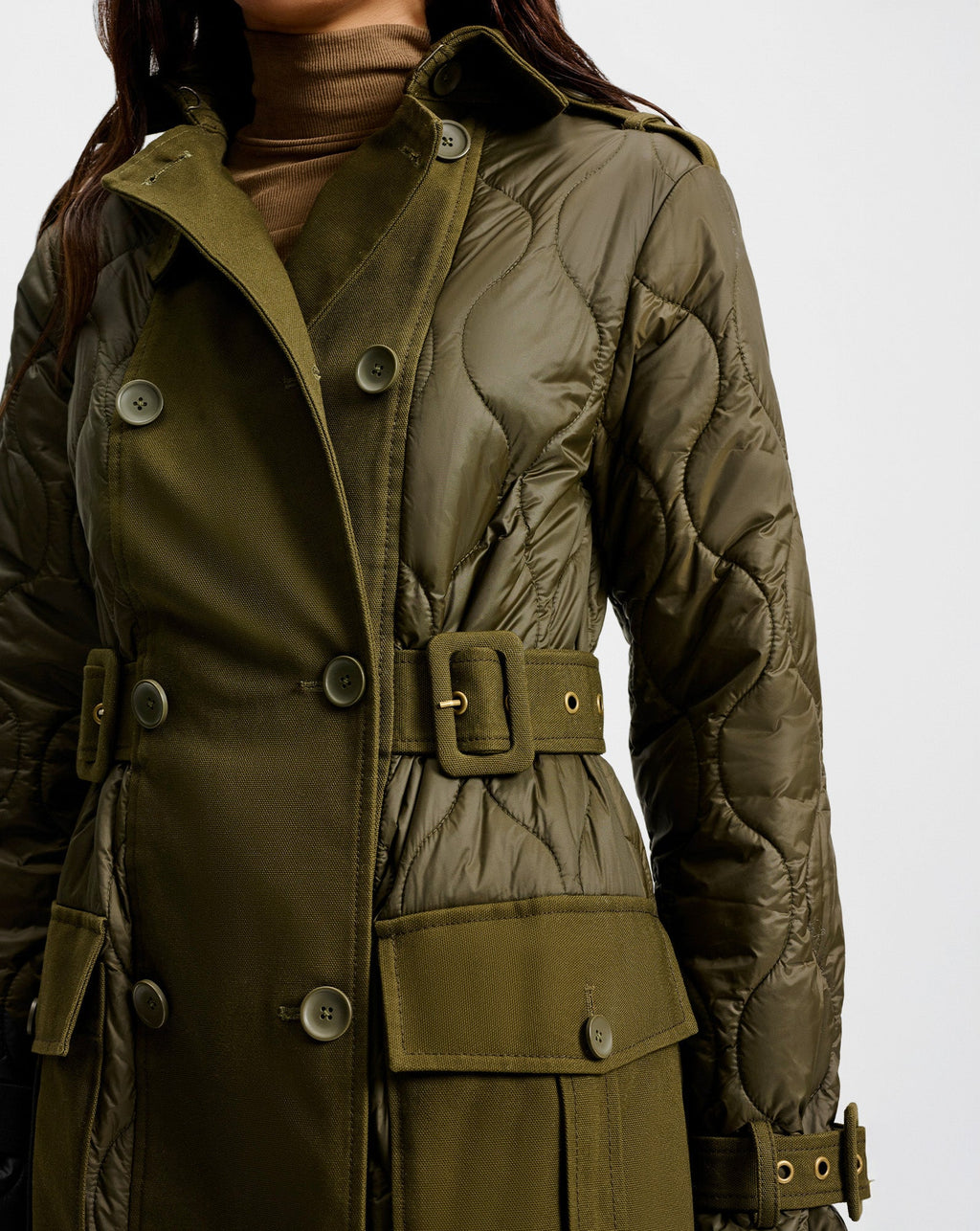 Trench-coat matelassé Newberry