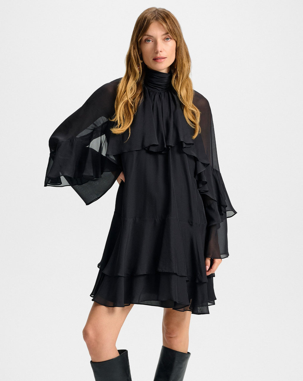 Adlington Silk Mini Dress - Famous | Online Store